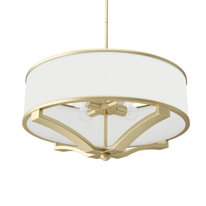 Open Design OR84818 - Πολυέλαιος σε ράβδο GERDO 4xE27/12W/230V μπρούτζινο/λευκό