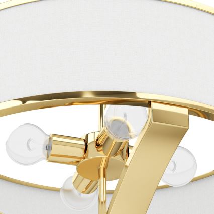 Open Design OR84825 - Φωτιστικό οροφής με ράβδο GERDO 4xE27/12W/230V χρυσό/λευκό