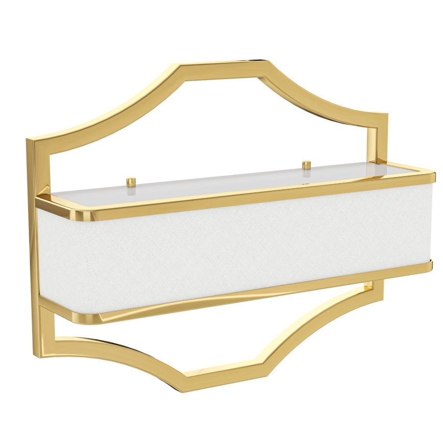 Open Design OR84832 - Επιτοίχιο φωτιστικό GERDO 2xE14/12W/230V χρυσό/λευκό