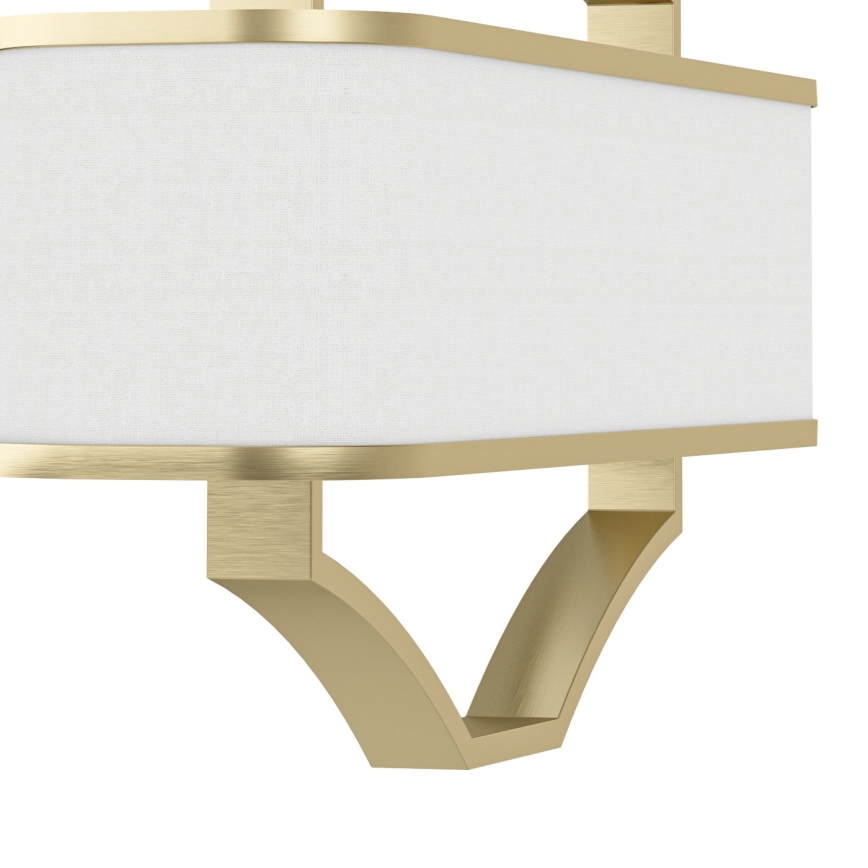 Open Design OR84856 - Φωτιστικό οροφής σε ράβδο GERDO OVALE 6xE14/12W/230V ορείχαλκος/λευκό