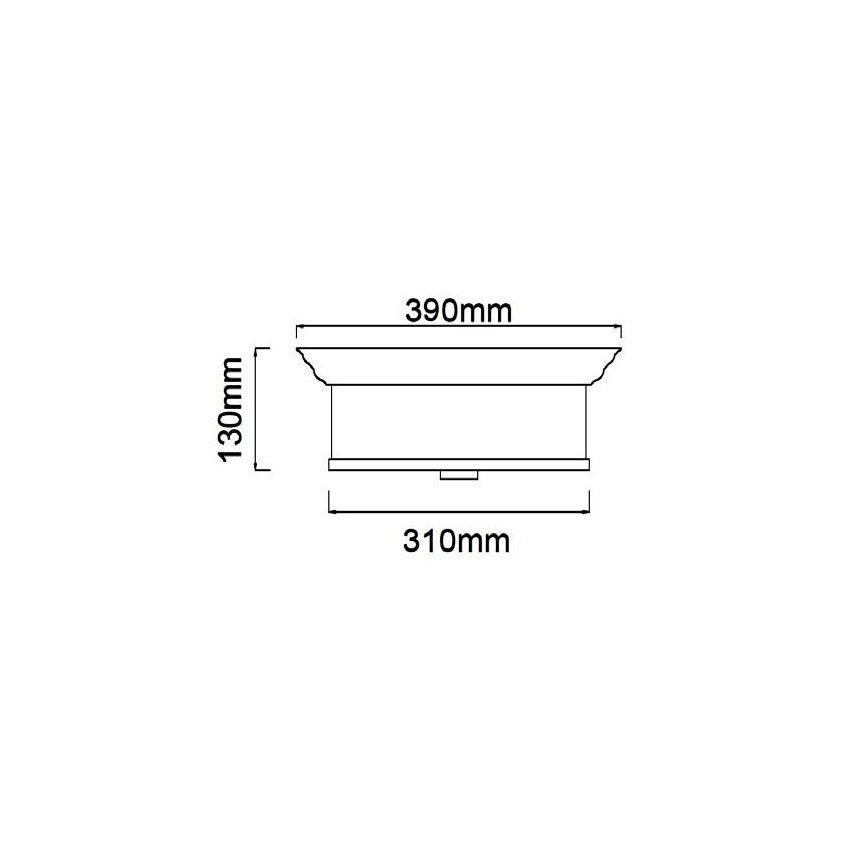 Open Design OR84887 - Φωτιστικό οροφής FAMBURO 3xE14/12W/230V, Ø 31 cm, ορείχαλκος