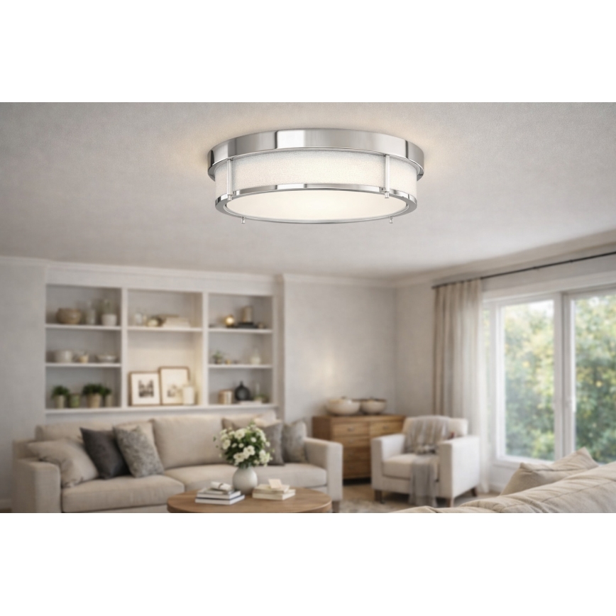 Open Design OR84948 - Φωτιστικό οροφής ROMI 3xE14/12W/230V διάμ. 40 εκ. γυαλισμένο χρώμιο