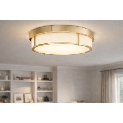 Open Design OR84955 - Φωτιστικό οροφής ROMI 3xE14/12W/230V Ø 40 cm μπρούτζινο