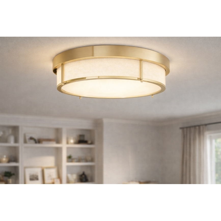Open Design OR84955 - Φωτιστικό οροφής ROMI 3xE14/12W/230V Ø 40 cm μπρούτζινο