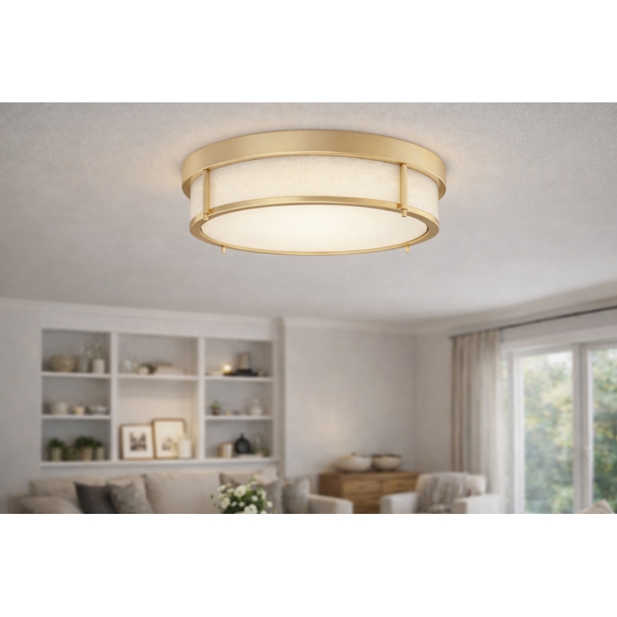 Open Design OR84955 - Φωτιστικό οροφής ROMI 3xE14/12W/230V Ø 40 cm μπρούτζινο