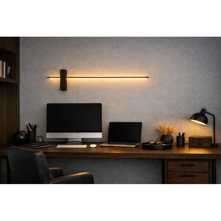 Open Design OR85068 - LED φωτιστικό τοίχου BENE LED/7W/230V 62 cm μαύρο