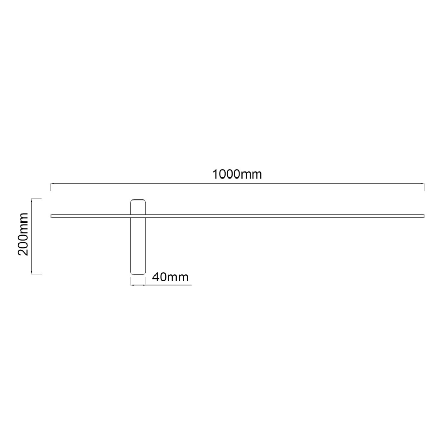 Open Design OR85075 - LED Επιτοίχιο φωτιστικό BENE LED/10,5W/230V 100 cm χρυσό
