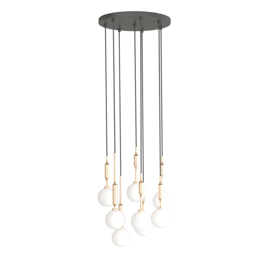 Open Design OR85334 - Κρεμαστό φωτιστικό με καλώδιο ERO 8xG9/8W/230V χρυσό