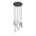 Open Design OR85341 - Κρεμαστό φωτιστικό με καλώδιο ERO 8xG9/8W/230V μαύρο