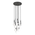Open Design OR85372 - Κρεμαστό φωτιστικό ERO με καλώδιο 10xG9/8W/230V, μαύρο