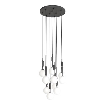 Open Design OR85372 - Κρεμαστό φωτιστικό ERO με καλώδιο 10xG9/8W/230V, μαύρο