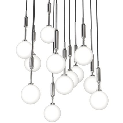 Open Design OR85389 - Κρεμαστό φωτιστικό με καλώδιο ERO 12xG9/8W/230V γυαλιστερό χρώμιο