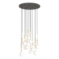 Open Design OR85396 - Κρεμαστό φωτιστικό ERO με ανάρτηση καλωδίου, 12xG9/8W/230V, χρυσό
