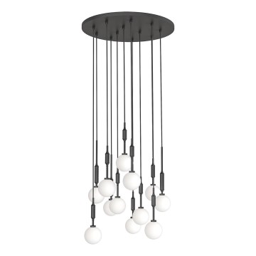 Open Design OR85402 - Κρεμαστό φωτιστικό με καλώδιο ERO 12xG9/8W/230V μαύρο