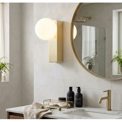 Open Design OR85532 - Επιτοίχιο φωτιστικό μπάνιου BOLETTA 1xG9/8W/230V IP44 από ορείχαλκο