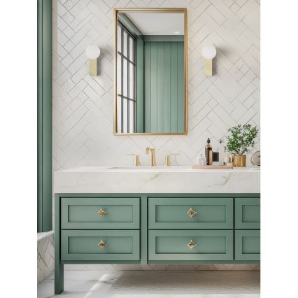 Open Design OR85532 - Επιτοίχιο φωτιστικό μπάνιου BOLETTA 1xG9/8W/230V IP44 από ορείχαλκο