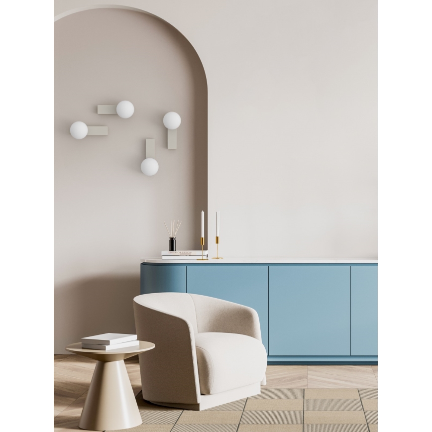 Open Design OR85549 - Επιτοίχιο φωτιστικό μπάνιου BOLETTA 1xG9/8W/230V IP44 μπεζ