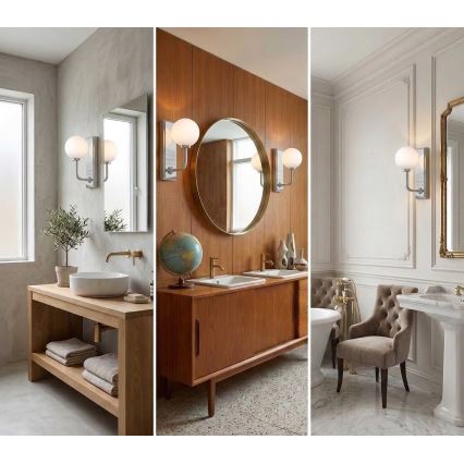 Open Design OR85594 - Επιτοίχιο φωτιστικό μπάνιου ERO 1xG9/9W/230V IP44 γυαλιστερό χρώμιο