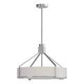 Open Design OR85624 - Φωτιστικό οροφής σε ράβδο DORETTO 4xE27/15W/230V Ø 50 cm ματ χρώμιο/λευκό