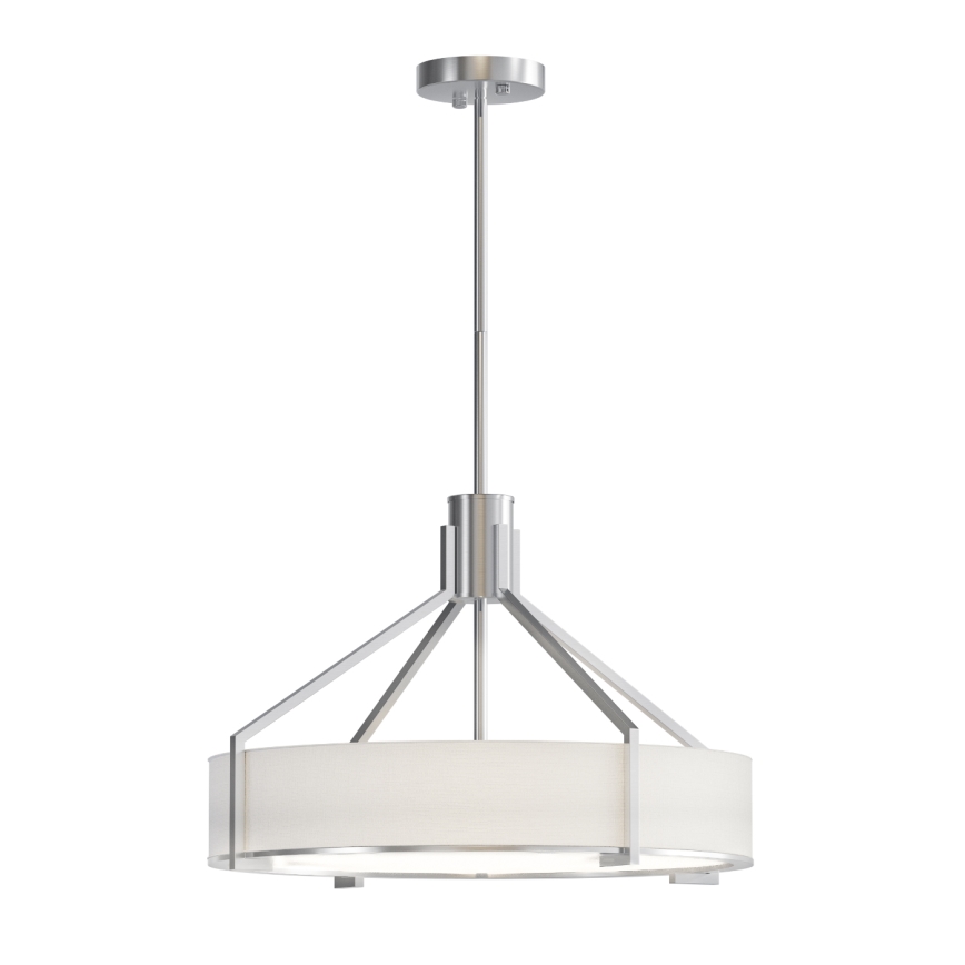 Open Design OR85624 - Φωτιστικό οροφής σε ράβδο DORETTO 4xE27/15W/230V Ø 50 cm ματ χρώμιο/λευκό