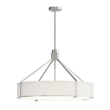 Open Design OR85655 - Φωτιστικό οροφής σε ράβδο DORETTO 6xE27/15W/230V Ø 70 cm ματ χρώμιο/λευκό