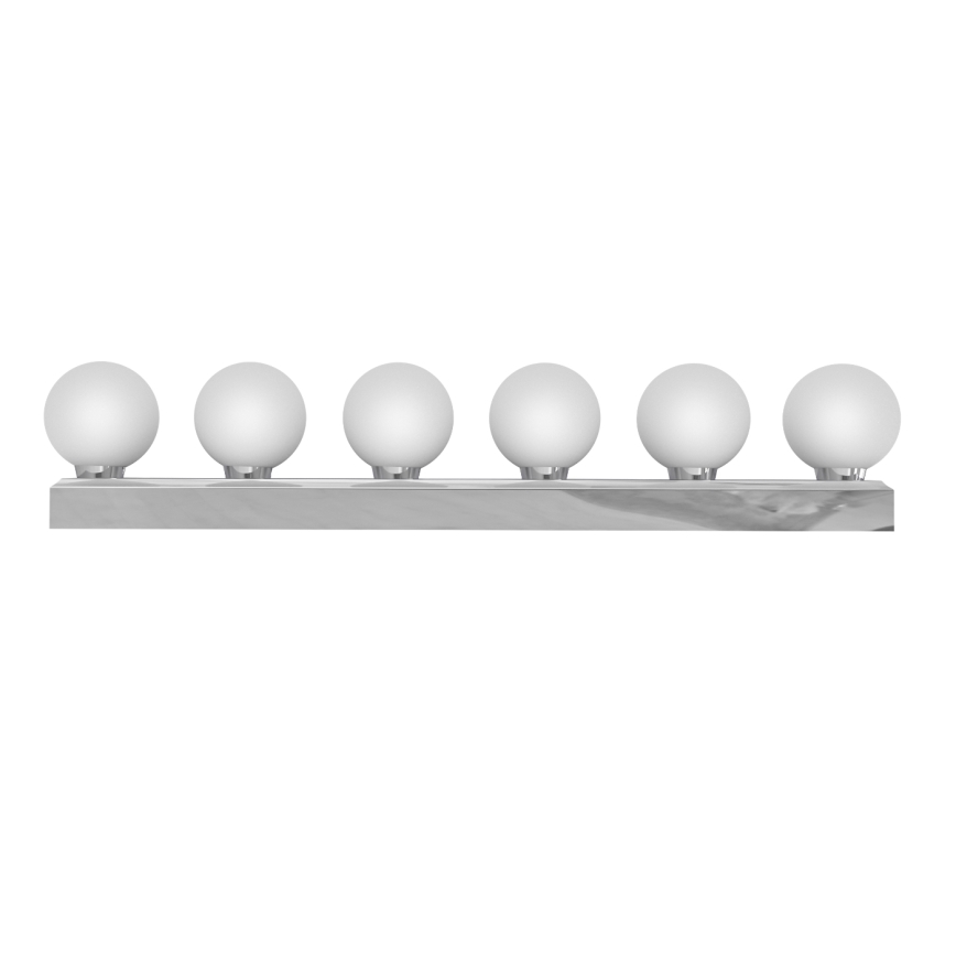 Open Design OR85693 - Φωτιστικό τοίχου μπάνιου MERINO 6xG9/8W/230V 61 cm IP44 γυαλιστερό χρώμιο