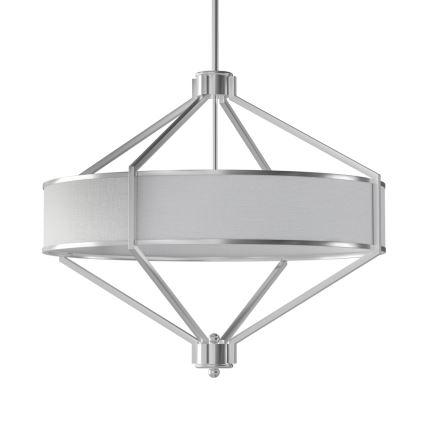 Open Design OR85822 - Κρεμαστό φωτιστικό σε ράβδο ZUNDO 4xE27/15W/230V ματ χρώμιο/λευκό
