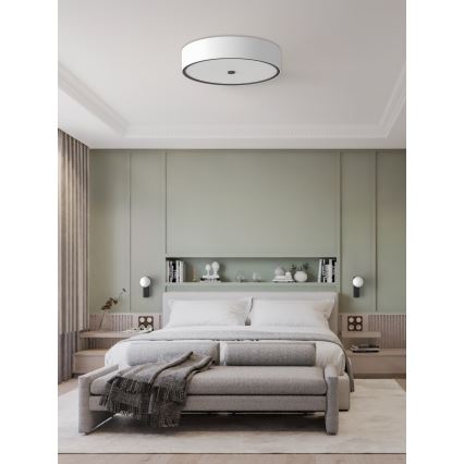 Open Design OR85983 - Φωτιστικό οροφής ZALINDRO 4xE27/15W/230V Ø 54,5 cm λευκό/μαύρο