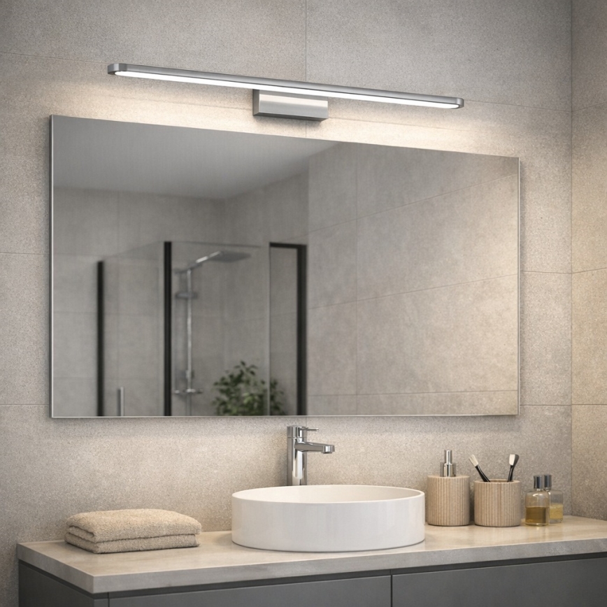 Open Design OR86157 - LED φωτισμός καθρέφτη μπάνιου LUCE LED/12W/230V 3000/4500/6500K 91,5 cm IP44 γυαλιστερό χρώμιο