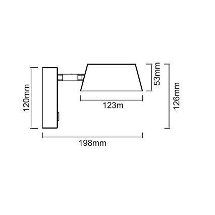 Open Design OR86546 - LED φωτιστικό τοίχου TIMO LED/6W/230V 3000/4500/6500K μπεζ