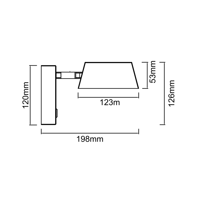 Open Design OR86546 - LED φωτιστικό τοίχου TIMO LED/6W/230V 3000/4500/6500K μπεζ