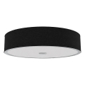 Open Design OR86560 - Φωτιστικό οροφής ZALINDRO 4xE27/15W/230V, διάμετρος 54,5 εκ., μαύρο/χρώμιο