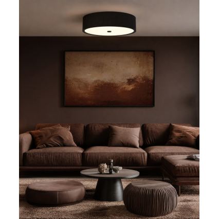 Open Design OR86591 - Φωτιστικό οροφής ZALINDRO 6xE27/15W/230V Ø 74,5 εκ. μαύρο