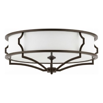 Open Design OR86614 - Φωτιστικό οροφής STESSO 6xE27/12W/230V, διάμ. 85 εκ., καφέ