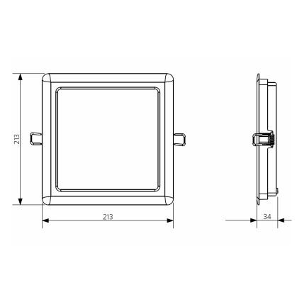 Opple 26667 - LED Χωνευτό φωτιστικό μπάνιου LED/24W/230V 4000K IP44