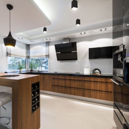 Σποτ φωτιστικό 1xGU10/35W/230V μαύρο/χρυσό