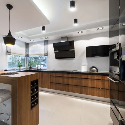 Σποτ φωτιστικό 1xGU10/35W/230V μαύρο/χρυσό