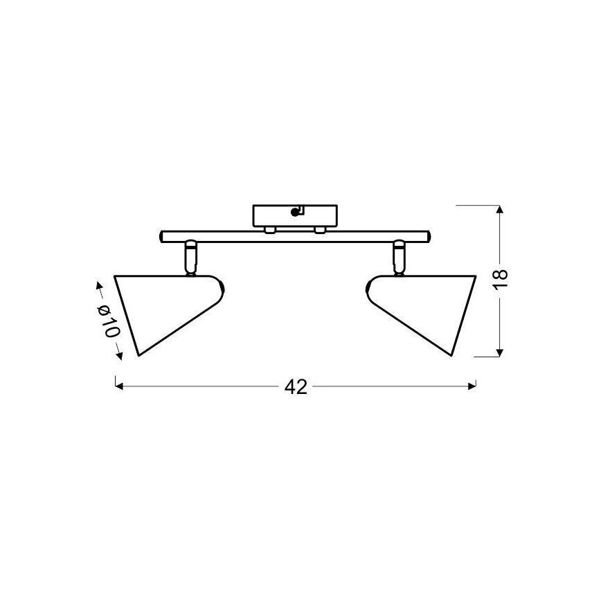 Σποτ AMOR 2xE14/40W/230V κίτρινο