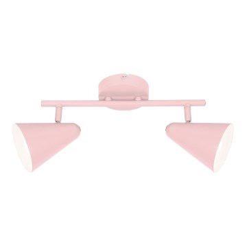 Σποτ AMOR 2xE14/40W/230V ροζ