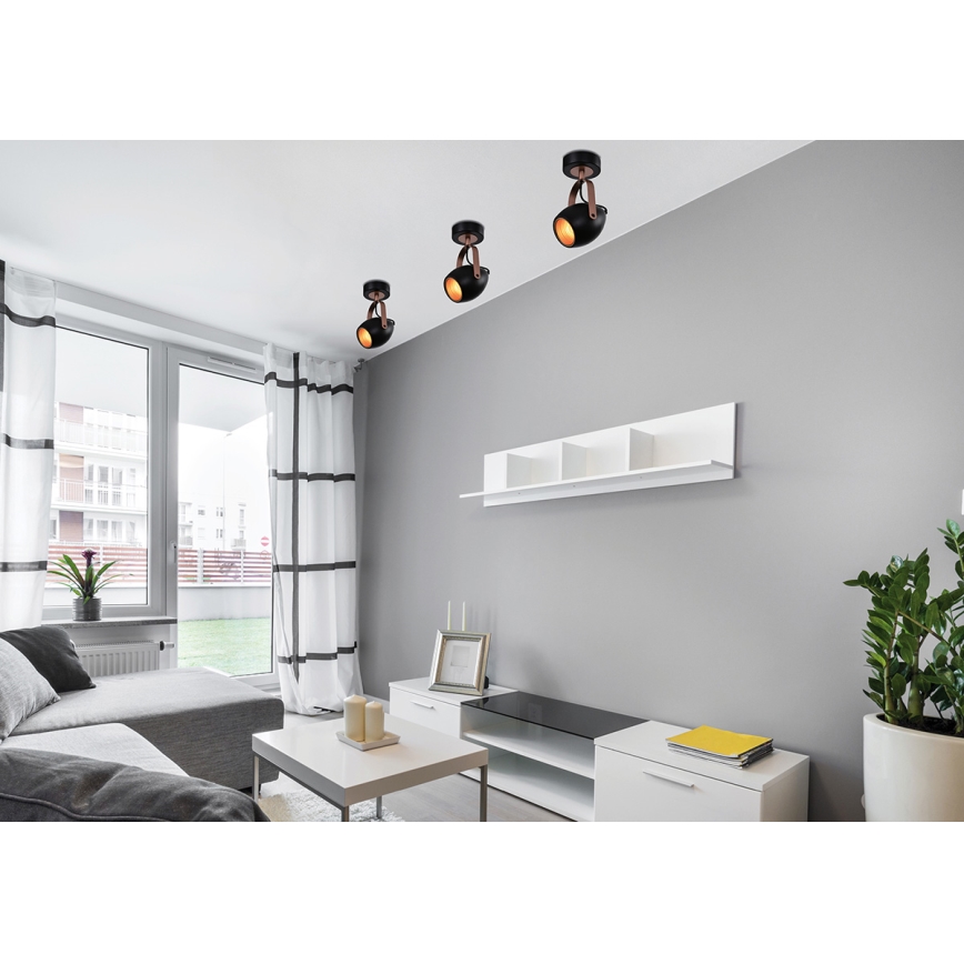 Σποτ φωτιστικό ANICA 1xE14/40W/230V μαύρο/χαλκός