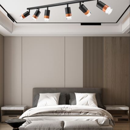 Σποτ φωτιστικό AURORA 6xGU10/10W/230V 117 εκ.