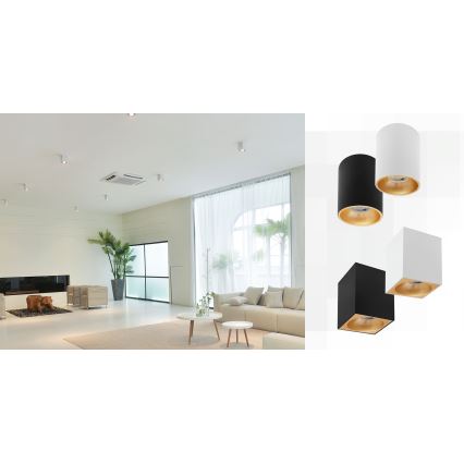 Σποτ φωτιστικό CHLOE 1xGU10/50W/230V τετράγωνο λευκό