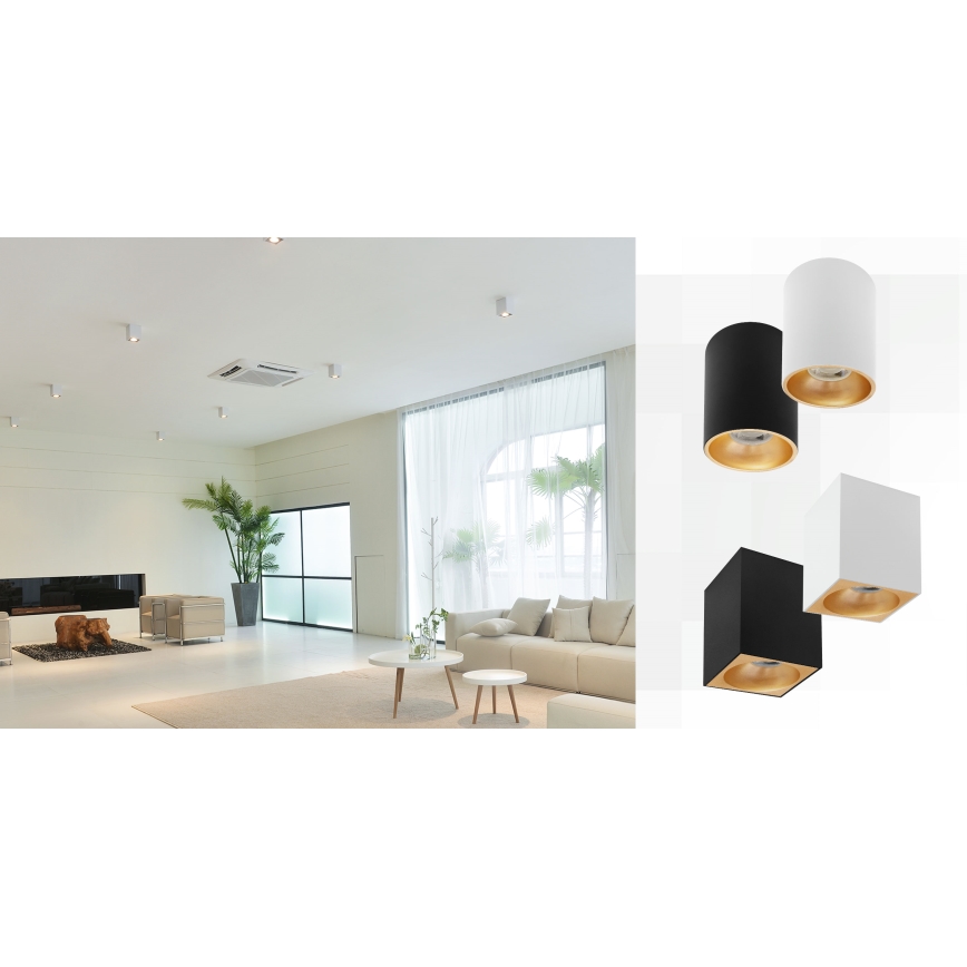 Σποτ φωτιστικό CHLOE 1xGU10/50W/230V τετράγωνο λευκό