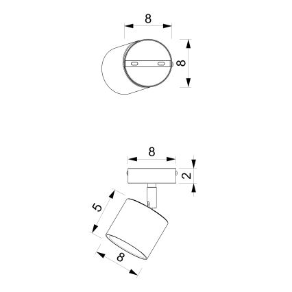 Σποτ DIXIE 1xGX53/11W/230V ροζ