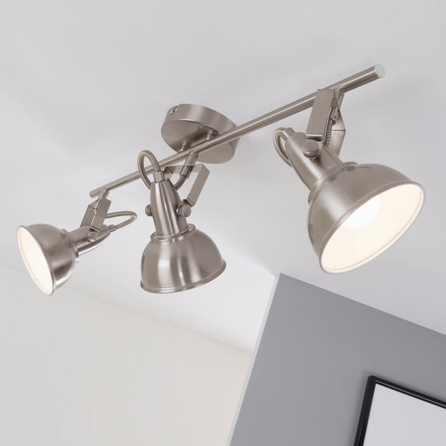 Σποτ φωτιστικό 3xE14/40W/230V σε ματ χρώμιο