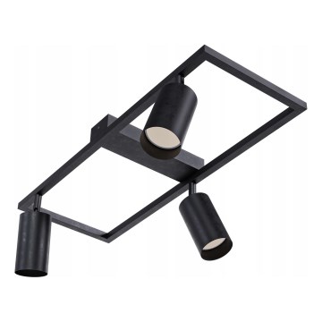 Σποτ φωτιστικό 3xGU10/30W/230V μαύρο