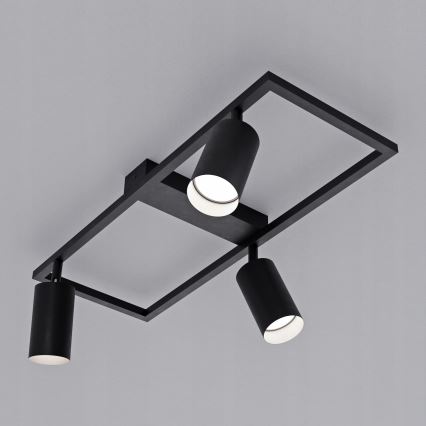 Σποτ φωτιστικό 3xGU10/30W/230V μαύρο