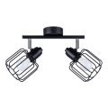 Σποτ φωτιστικό BELUCI 2xE14/40W/230V μαύρο
