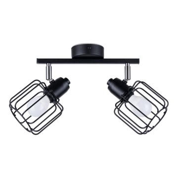 Σποτ φωτιστικό BELUCI 2xE14/40W/230V μαύρο