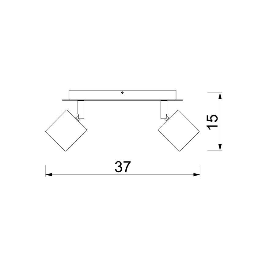 Σποτ φωτιστικό DEMIA 2xGU10/8W/230V μπεζ